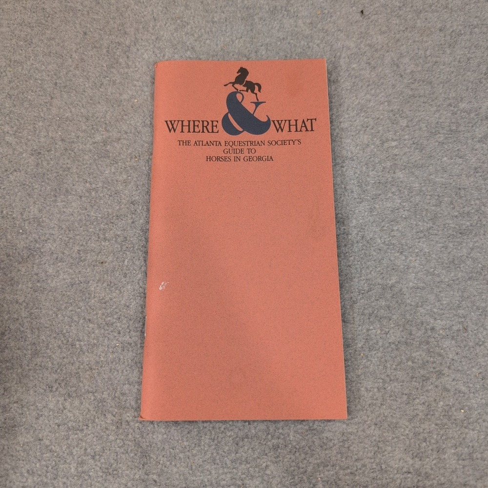 Atlanta Equestrian Society Guide to Horses in Georgia Where & What Booklet - Picture 1 of 2